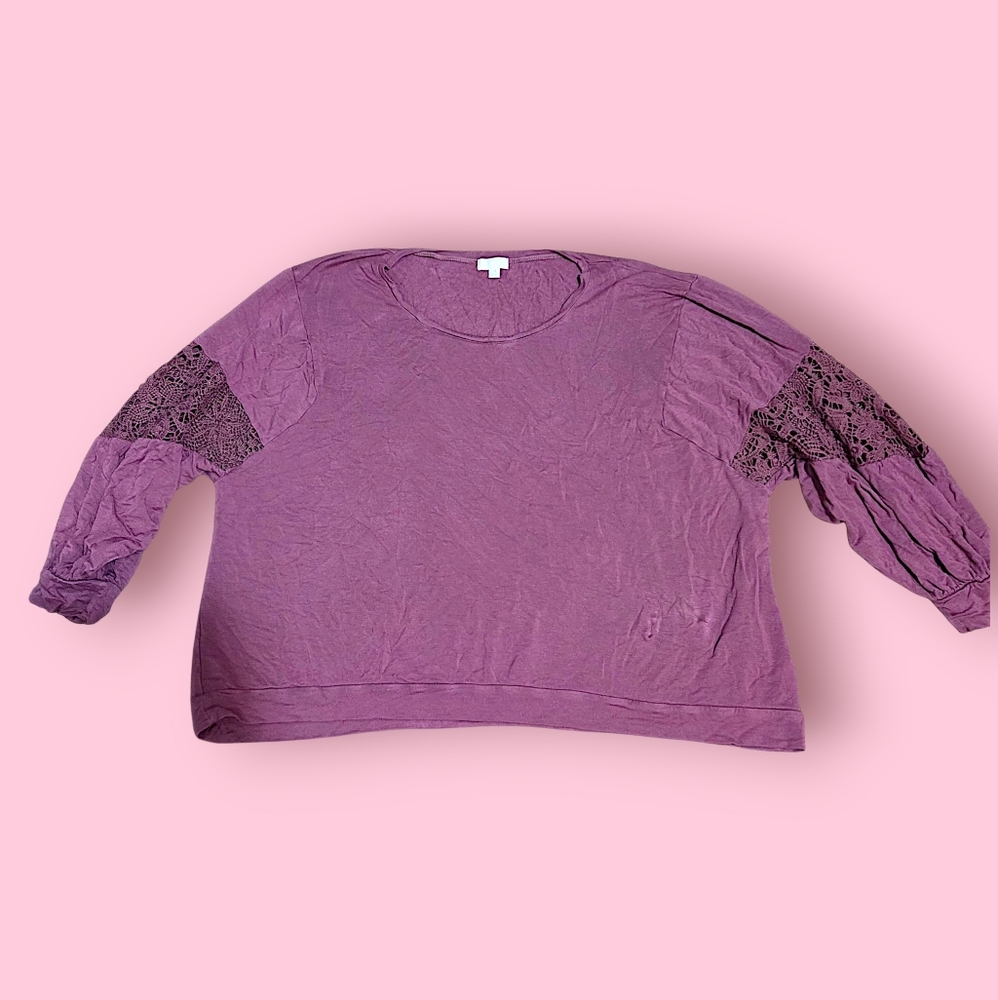 Pink Shirt With Flowy Sleeves